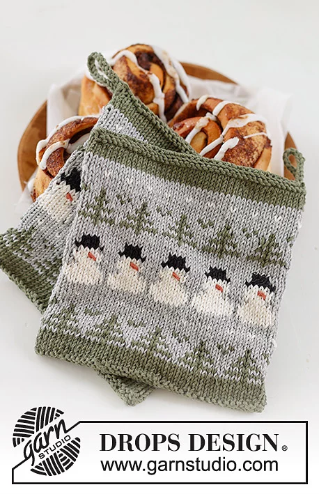 0-1575 Snowman Time Potholders