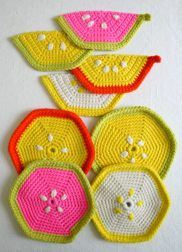 Fruity Trivets & Potholders Free Knitting Pattern