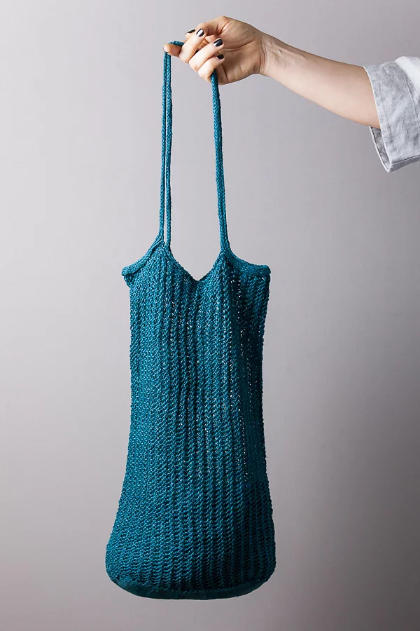 Knit Linen Market Bag