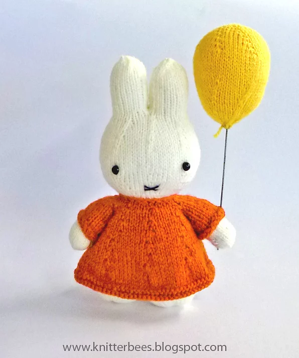 Miffy and her Balloon Free Knitting Pattern