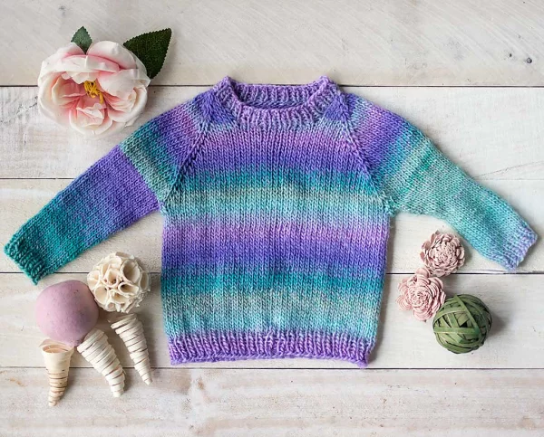 Beginner Top Down Baby Sweater