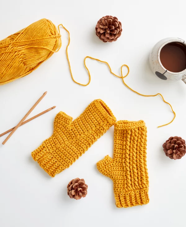 Cable Column Mitts or Mittens