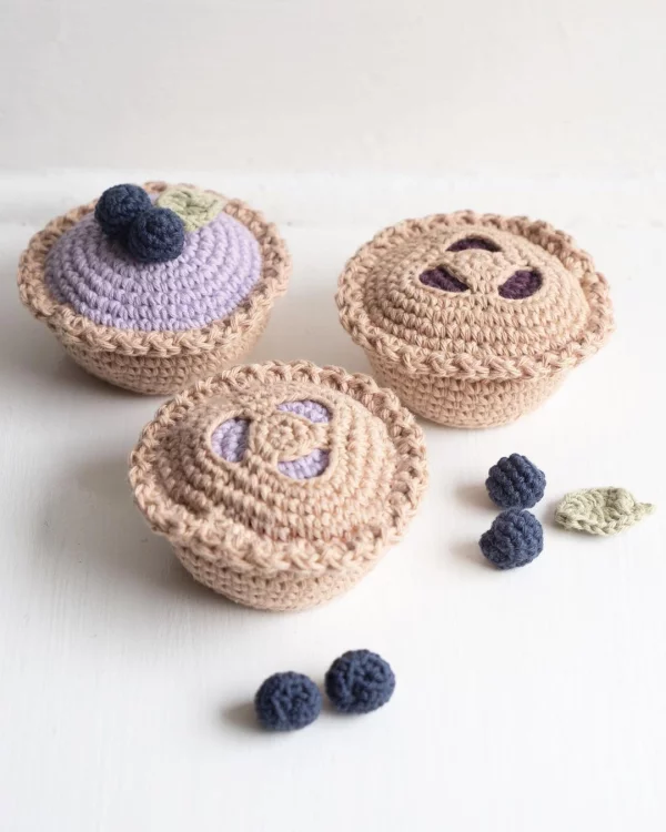 Crochet Blueberry Pie