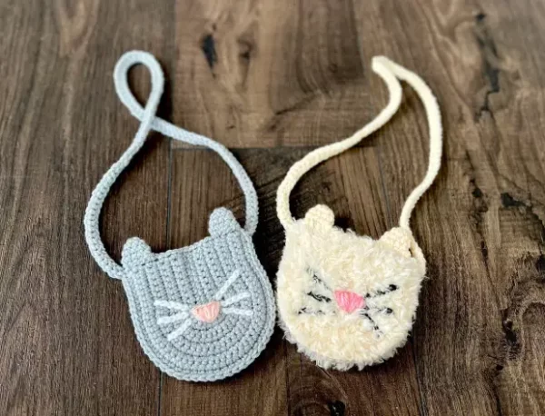 Crochet Kitty Purse