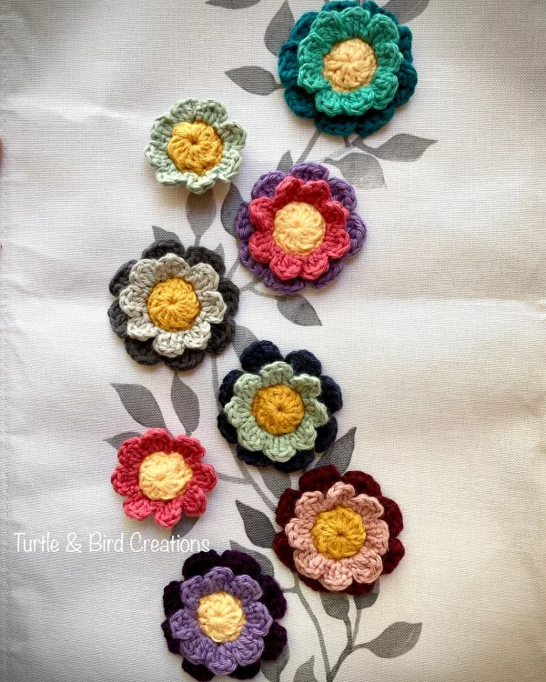 Cute Crochet Flower Magnet