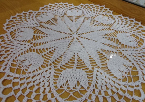 Doily With Tulips