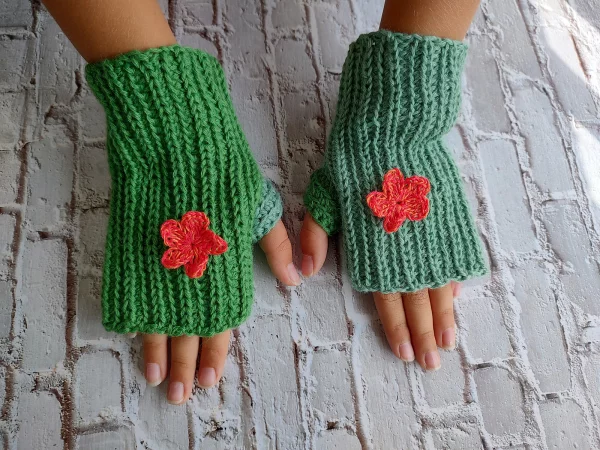 Floral Mittens