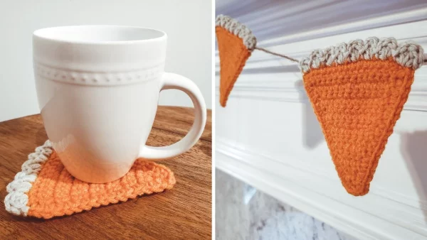 Crochet Pumpkin Pie Garland