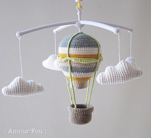 Hot Air Balloon Baby Mobile