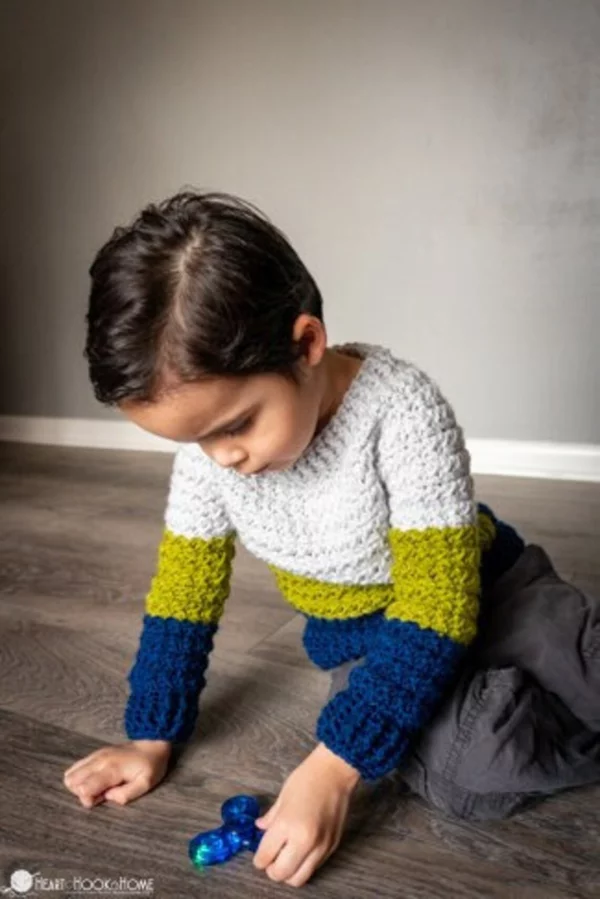 Kids Color Block Sweater