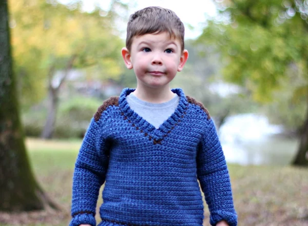 Kid’s Saddle Shoulder Sweater