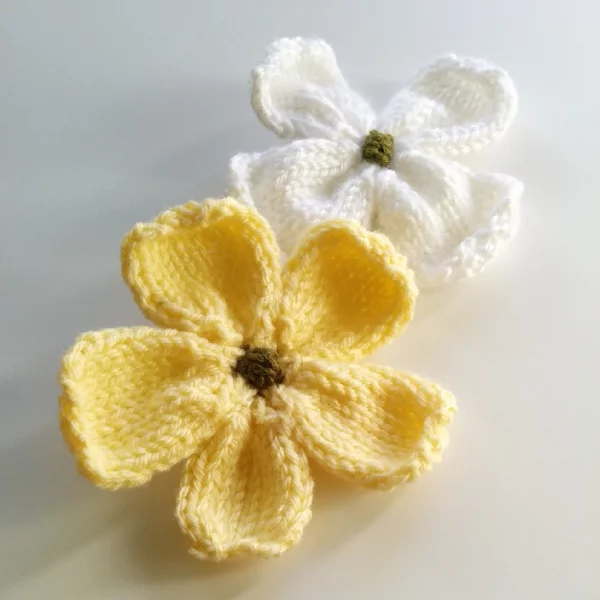 Knitted Dogwood Blossoms