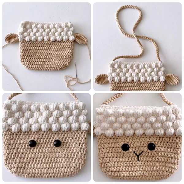 Lamb Crochet Bag