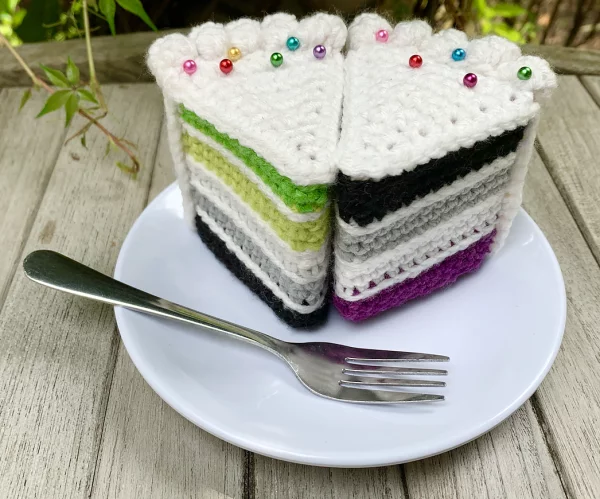 LGBTQIA+ Pride Cake Slices