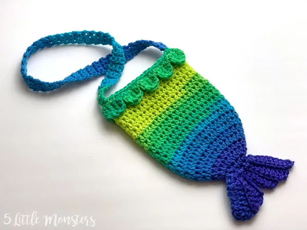 Mermaid Tail Kids Purse