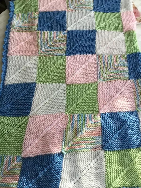 Mitered Square Blanket Tutorial