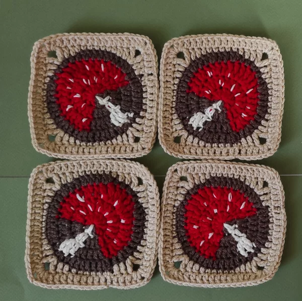 Mushroom Granny Square