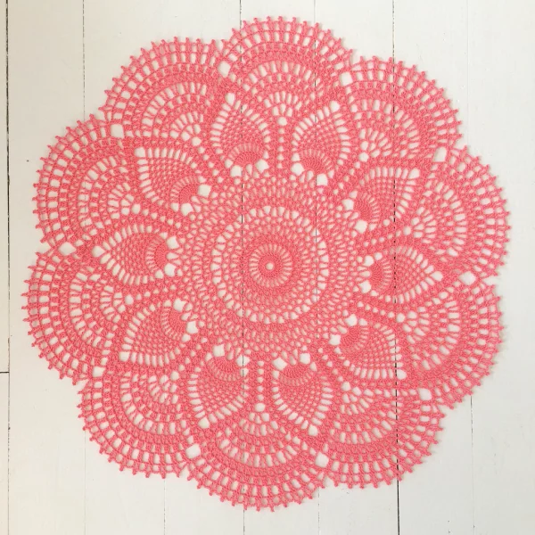 Pink Pineapple Doily