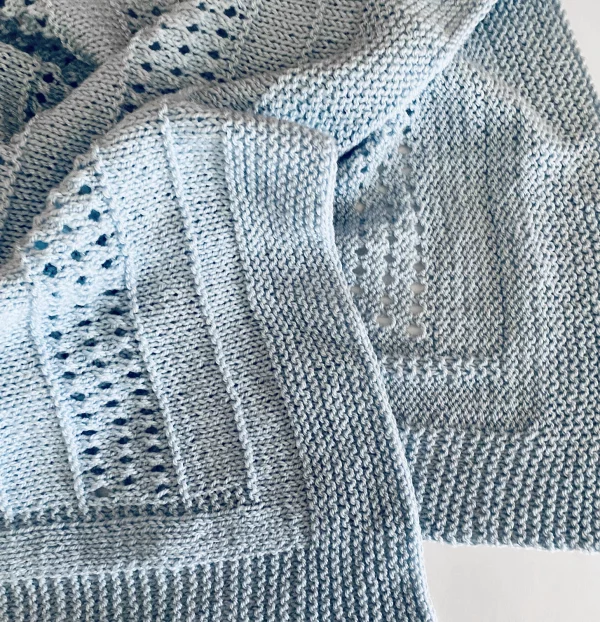 Ridges & Lace Baby Blanket