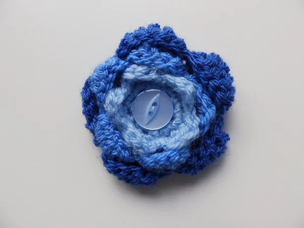 Sapphire Flowers Brooch