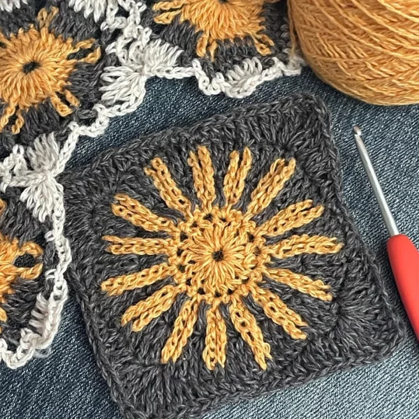 Sunny Crochet Square