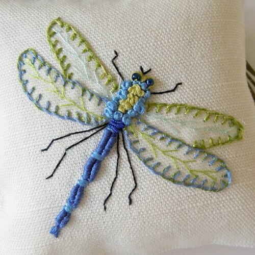 15 Beautiful Dragonfly Embroidery Patterns