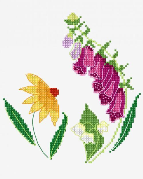Foxglove - Free Cross Stitch Pattern