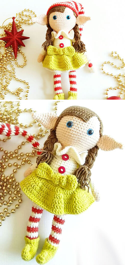 Elf Berry Doll Amigurumi Free Crochet Pattern
