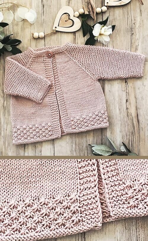 Baby Maebry Cardigan - Knitting Pattern