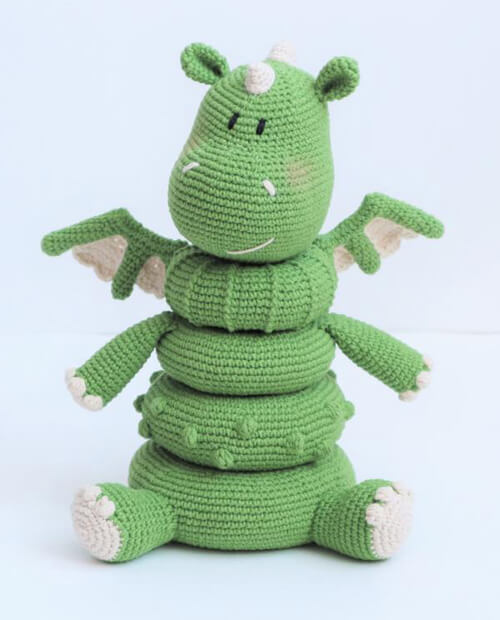 Amigurumi Dragon Toy for Baby - Crochet Pattern
