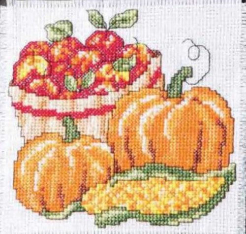 Basket of Apples - Free Cross Stitch Pattern