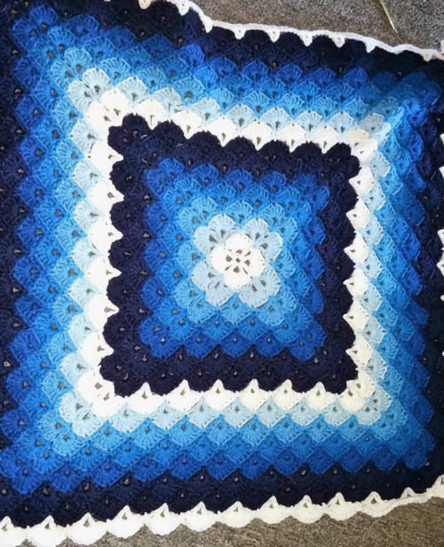 Beautiful shells blanket - Free Pattern