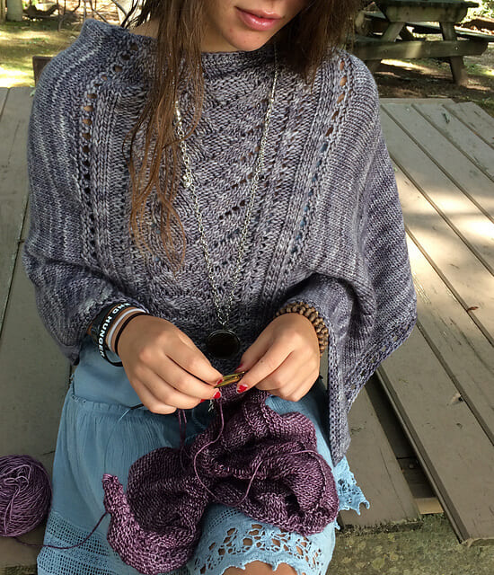 Denizen Poncho - Free Knitting Pattern