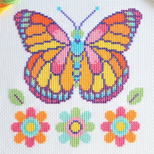 Butterfly Cross Stitch Free Pattern