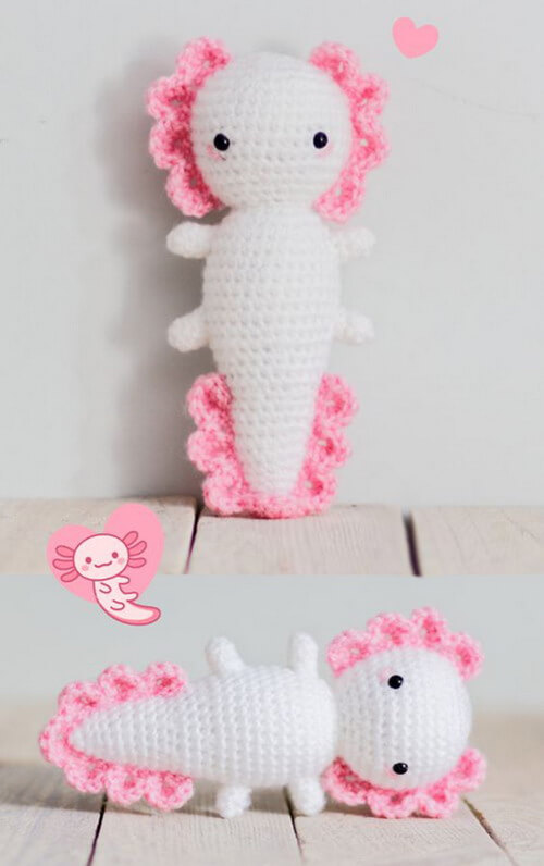 Crochet Little Axolotl - Free Amigurumi Pattern