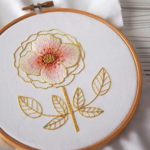Floral Embroidery Design Tutorial