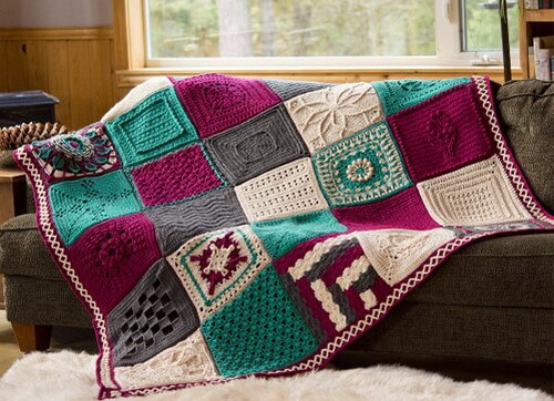 Frosty Bloom Granny Square - Free Crochet Pattern