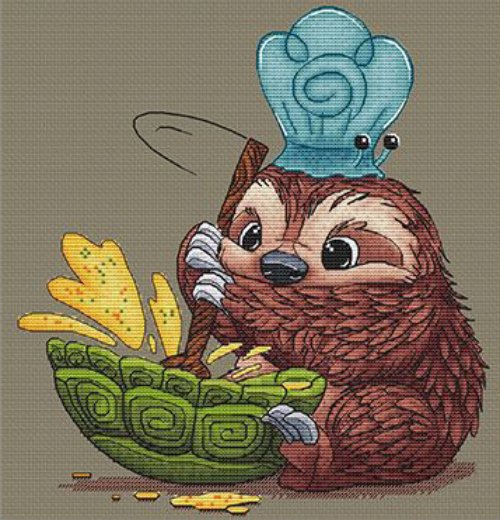 Funny Sloth - Free Cross Stitch Pattern