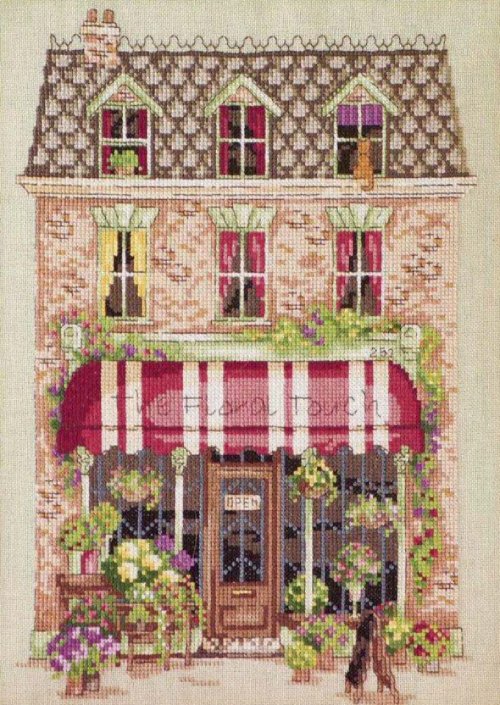 House of Blooms - Free Cross Stitch Pattern