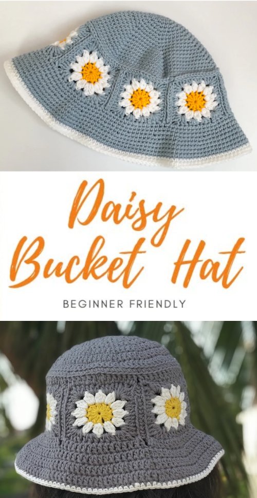 How to Crochet a Daisy Bucket Hat