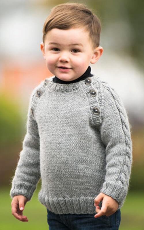 Knitted Boy’s Sweater - Free Pattern