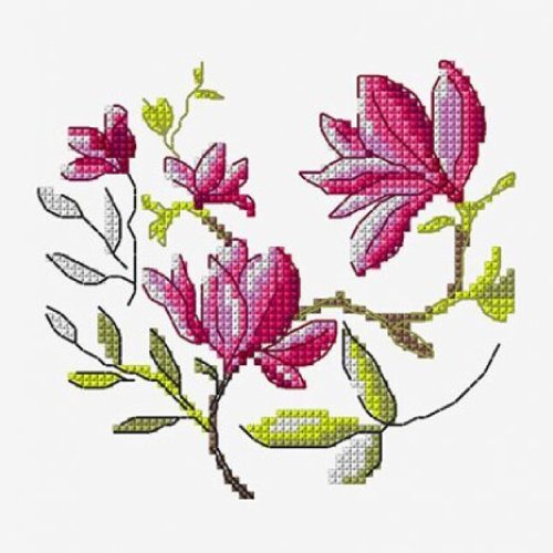 Magnolia - Free Cross Stitch Pattern