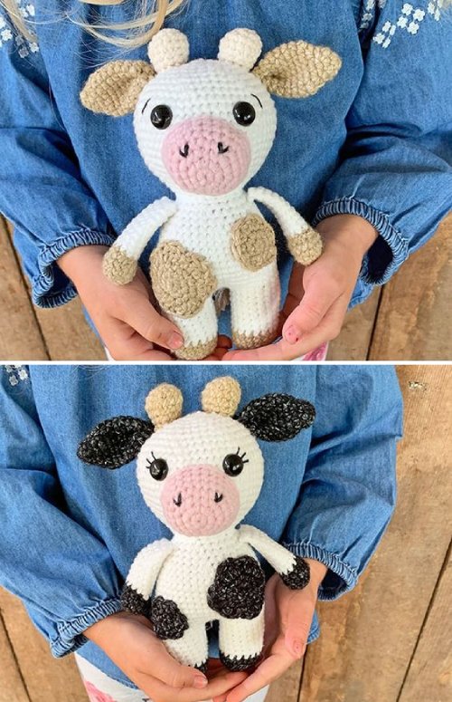 Free Mini Crochet Cow Amigurumi Pattern