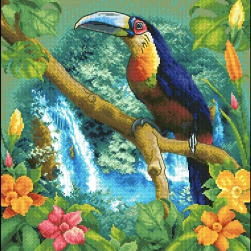 Parrot Free Cross Stitch Pattern