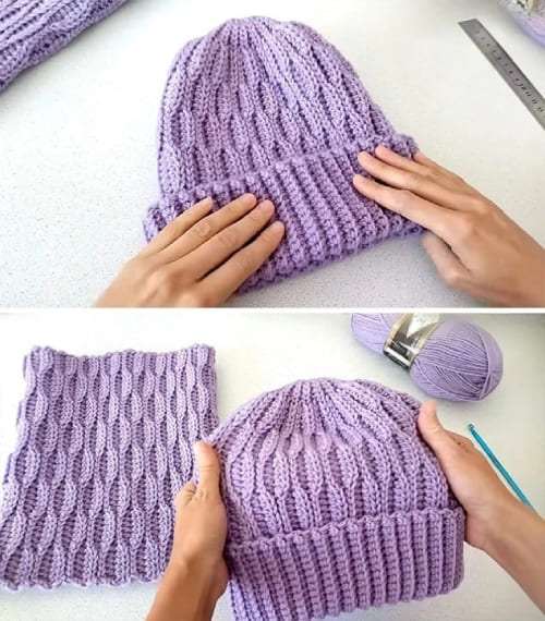 Stunning Honeycomb Crochet Hat