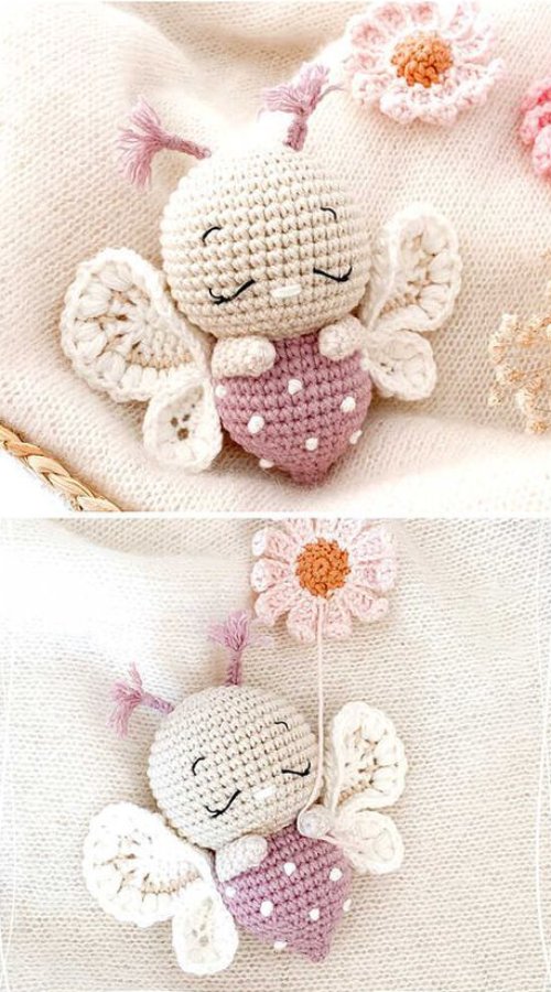 Amigurumi Cute Butterfly Free Pattern