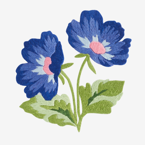 Cosmos Floral Embroidery