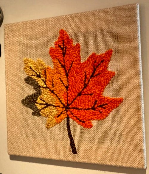 Free Fall Punch Needle Pattern + Tutorial