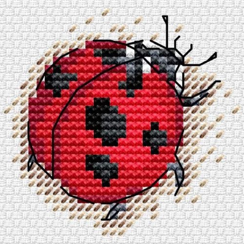 Ladybug Cross Stitch Pattern