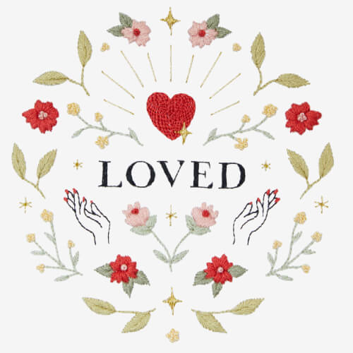 Loved Embroidery Pattern